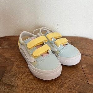 Vans Kids Sneakers in Yellow and Light Blue